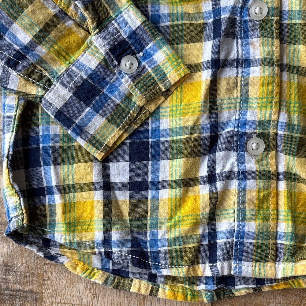 Carter’s Boys Plaid Shirt 3t - Picture 3 of 5